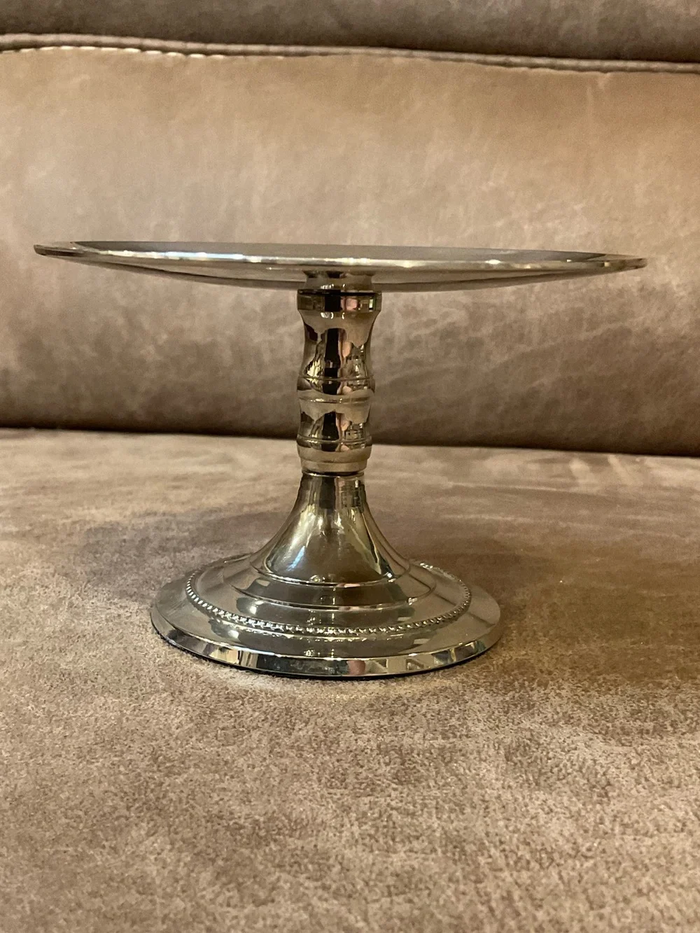 Silver Plated Pedestal Candle Holder